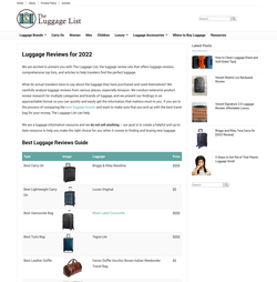 theluggagelist.com